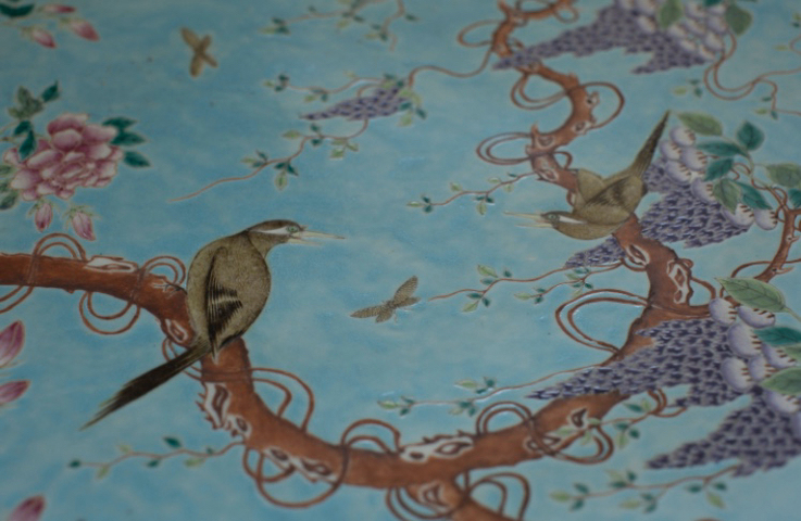 古玩陶瓷粉彩盤拍賣，當前價格16800元