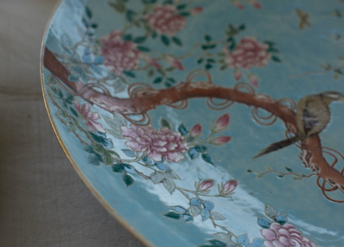 古玩陶瓷粉彩盤拍賣，當前價格16800元