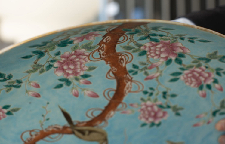 古玩陶瓷粉彩盤拍賣，當前價格16800元