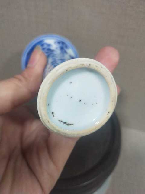 古玩陶瓷青花花觚拍賣(mài)，當(dāng)前價(jià)格4800元