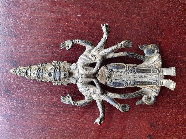 古玩雜項銅鎏金十一面觀音像拍賣，當前價格7000元