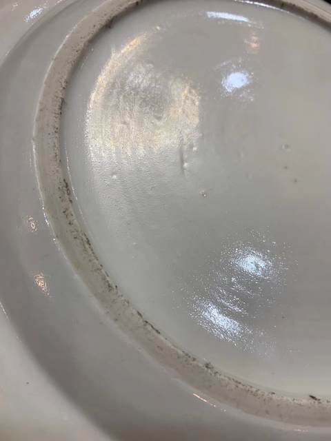 古玩陶瓷粉彩無雙譜紋盤拍賣，當前價格8000元