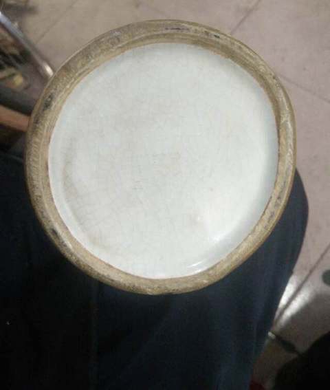 古玩陶瓷霽紅觀音瓶拍賣，當前價格9500元