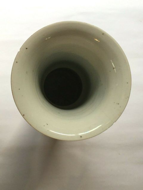 古玩陶瓷五彩刀馬人物紋花觚拍賣，當前價格10000元