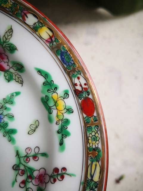 古玩陶瓷廣彩盤拍賣，當(dāng)前價(jià)格10000元