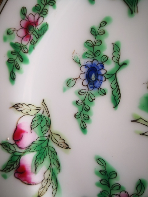 古玩陶瓷廣彩盤拍賣，當(dāng)前價(jià)格10000元