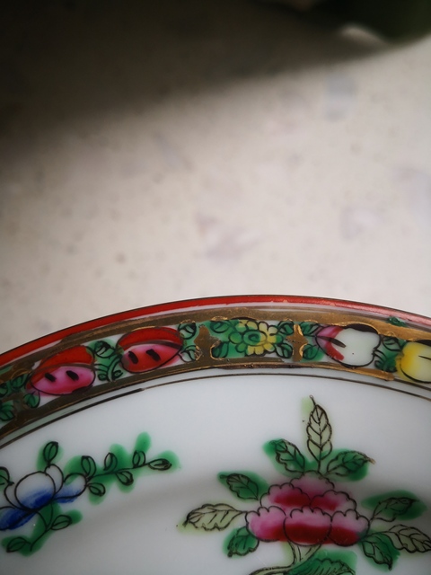 古玩陶瓷廣彩盤拍賣，當(dāng)前價(jià)格10000元