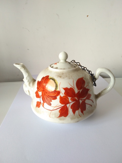 古玩陶瓷花卉紋執壺拍賣，當前價格10000元