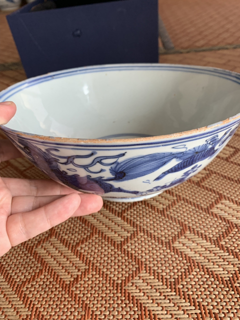 古玩陶瓷青花碗拍賣，當前價格10000元