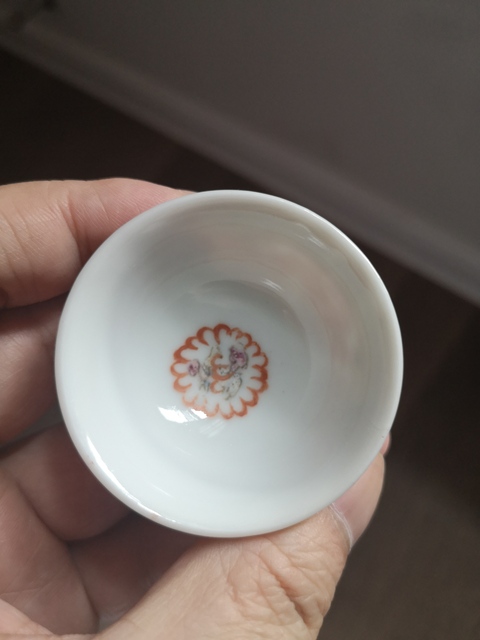 古玩陶瓷龍鳳紋粉彩杯拍賣，當前價格13000元