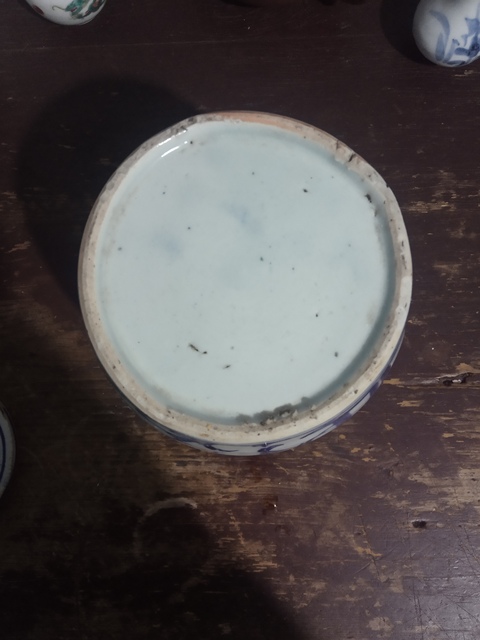 古玩陶瓷清代青花喜字蓋罐拍賣,當前價格999元