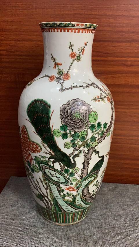 古玩陶瓷五彩瓶拍賣，當前價格6000元