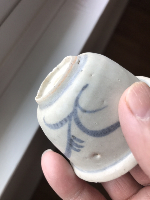 古玩陶瓷青花杯拍賣，當前價格9000元