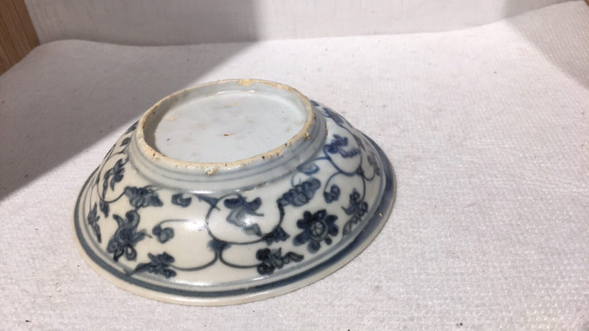 古玩陶瓷青花花卉紋盤拍賣，當前價格7000元