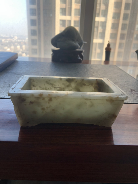 古玩玉器玉水仙盆拍賣，當前價格12000元