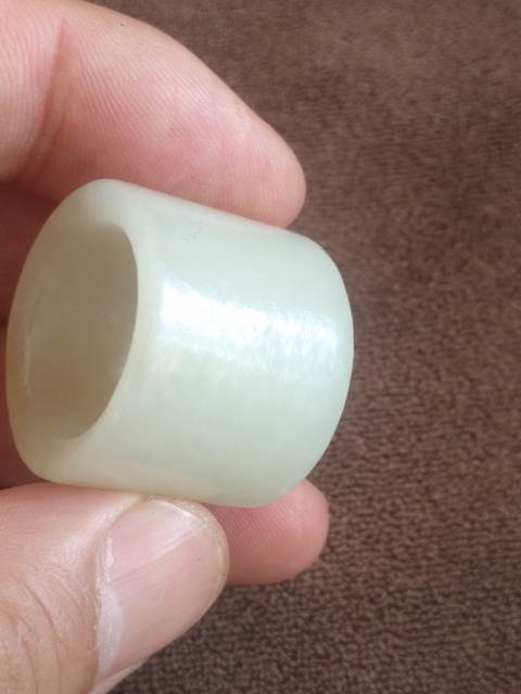 古玩玉器清代羊脂白玉扳指拍賣，當前價格58888元