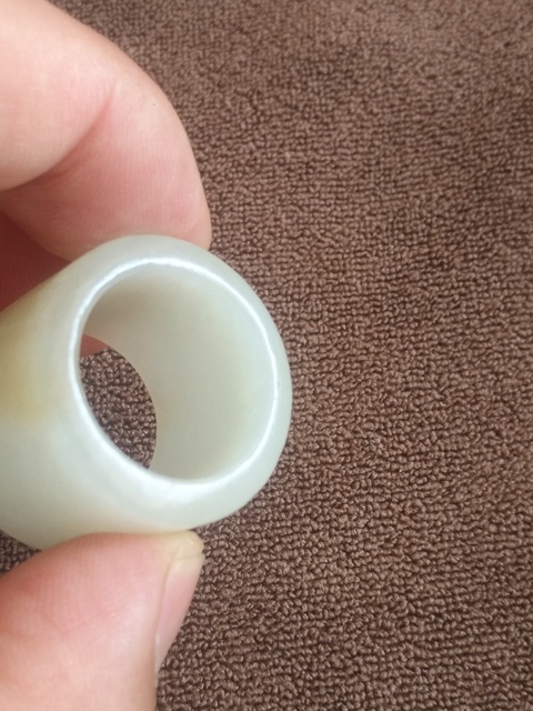 古玩玉器清代羊脂白玉扳指拍賣，當前價格58888元