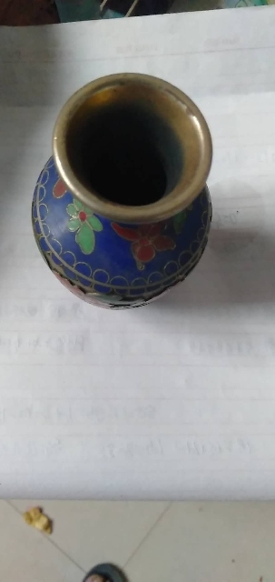 古玩雜項(xiàng)景泰藍(lán)銅瓶拍賣，當(dāng)前價(jià)格2000元