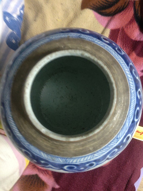 古玩陶瓷青花壽子花卉紋罐拍賣，當前價格4000元