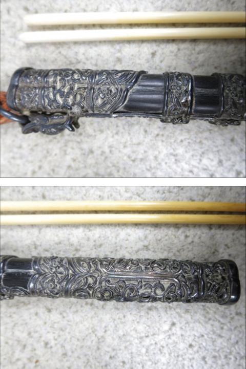 古玩雜項蒙古族餐刀、筷拍賣，當前價格5800元