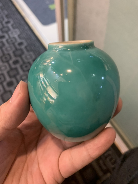 古玩陶瓷綠釉小罐拍賣，當前價格3000元