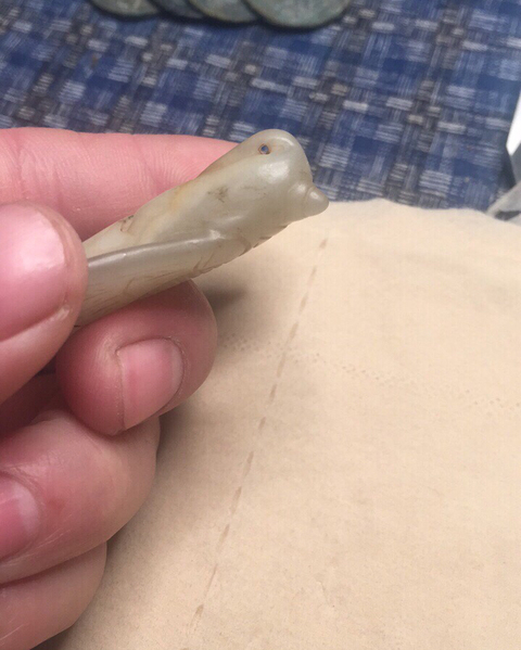 古玩玉器佩蟬拍賣，當前價格6000元