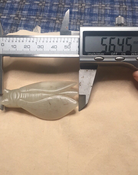 古玩玉器佩蟬拍賣，當前價格6000元