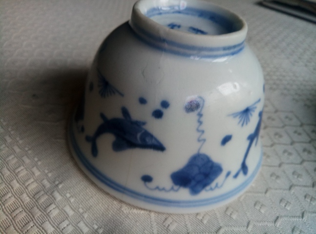 古玩陶瓷青花杯拍賣，當前價格2380元