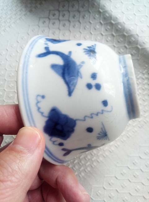 古玩陶瓷青花杯拍賣，當前價格2380元