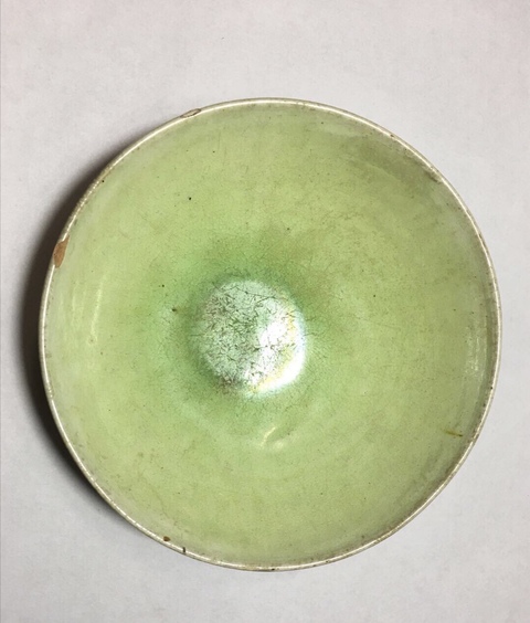 古玩陶瓷綠釉碗拍賣，當前價格2000元