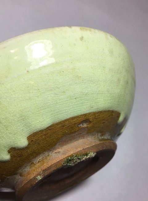 古玩陶瓷綠釉碗拍賣，當前價格2000元