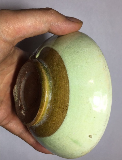 古玩陶瓷綠釉碗拍賣，當前價格2000元