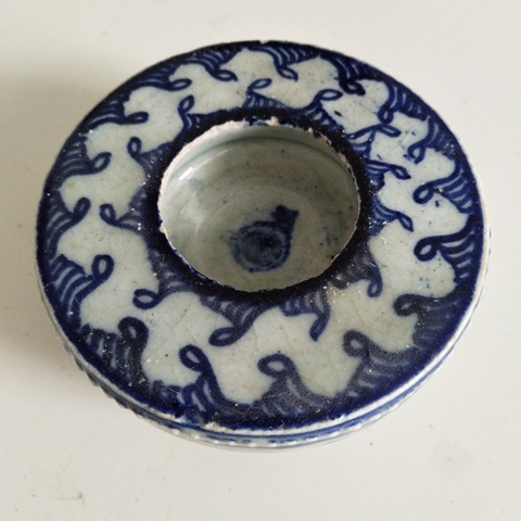 古玩陶瓷青花鼓丁紋水司南拍賣，當前價格3000元