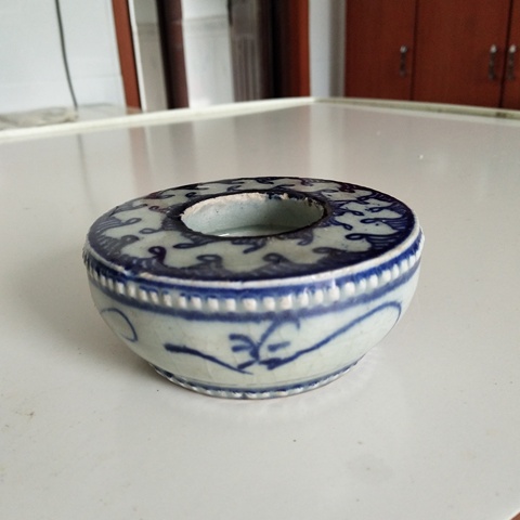 古玩陶瓷青花鼓丁紋水司南拍賣，當前價格3000元