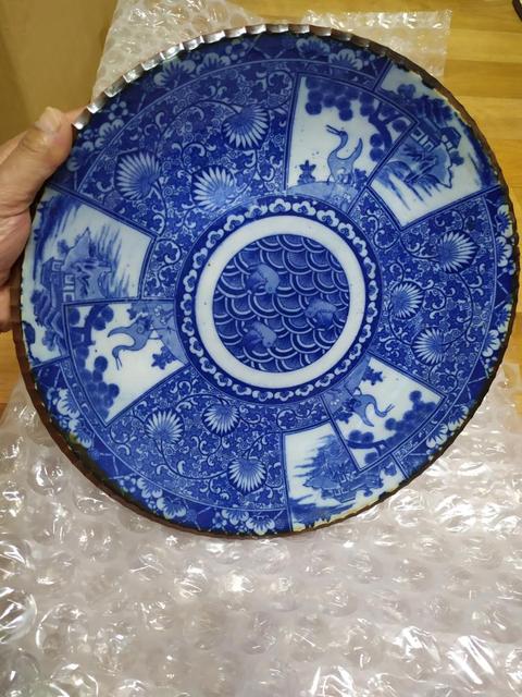 古玩陶瓷青花盤(pán)拍賣，當(dāng)前價(jià)格5000元