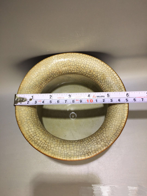 古玩陶瓷哥釉獅耳爐拍賣，當前價格6000元