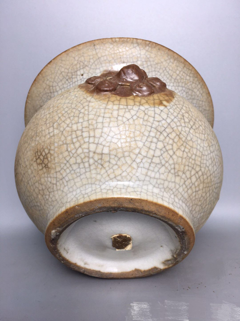 古玩陶瓷哥釉獅耳爐拍賣，當前價格6000元