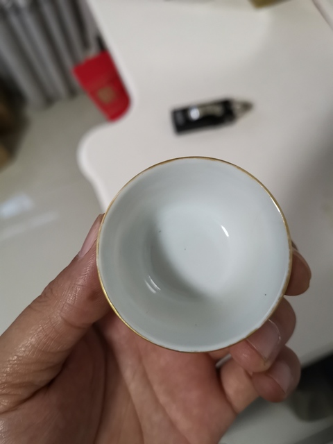 古玩陶瓷民國(guó)粉彩龍紋小杯拍賣(mài)，當(dāng)前價(jià)格4890元