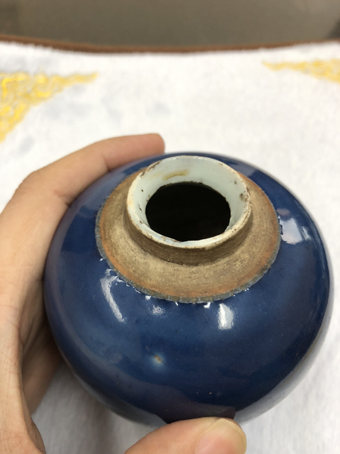 古玩陶瓷霽藍釉罐拍賣，當前價格8000元