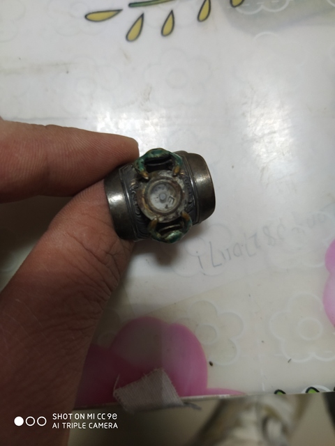 古玩雜項異域風格銅溜銀戒指拍賣，當前價格3800元