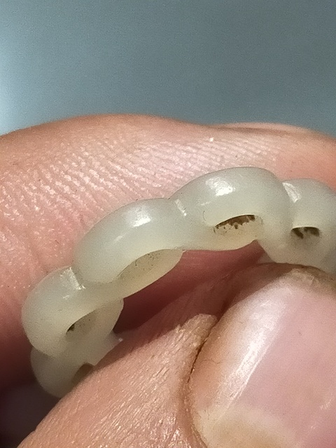 古玩玉器清代和田白玉絞絲環(huán)拍賣，當(dāng)前價格8000元