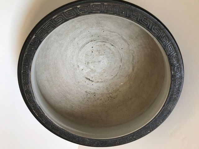 古玩陶瓷青花鐵銹紅工藝山水廳閣紋香爐拍賣，當前價格8000元