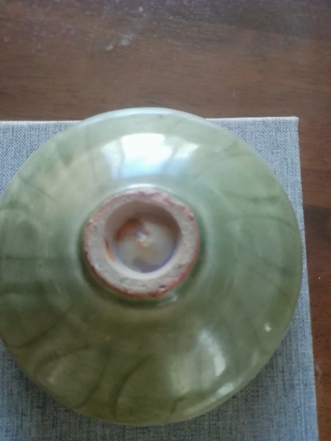 古玩陶瓷元代龍泉青瓷凈水碗拍賣，當前價格1800元