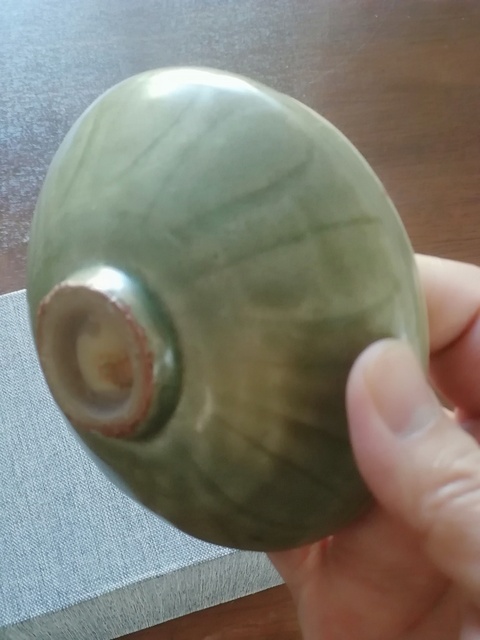 古玩陶瓷元代龍泉青瓷凈水碗拍賣，當前價格1800元