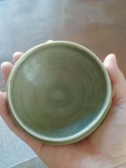 古玩陶瓷元代龍泉青瓷凈水碗拍賣，當前價格1800元