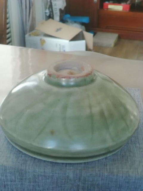 古玩陶瓷元代龍泉青瓷凈水碗拍賣，當前價格1800元