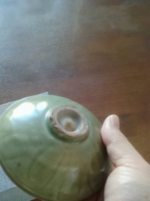 古玩陶瓷元代龍泉青瓷凈水碗拍賣，當前價格1800元