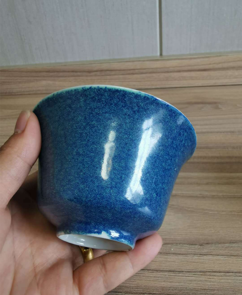 古玩陶瓷爐鈞釉杯拍賣，當前價格5000元