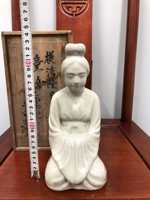 古玩陶瓷窯變釉 童女造像拍賣，當前價格800元