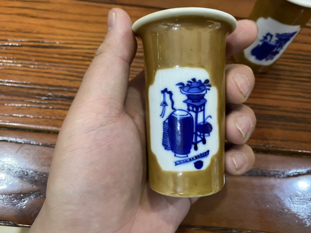 古玩陶瓷花觚一對拍賣，當前價格7880元